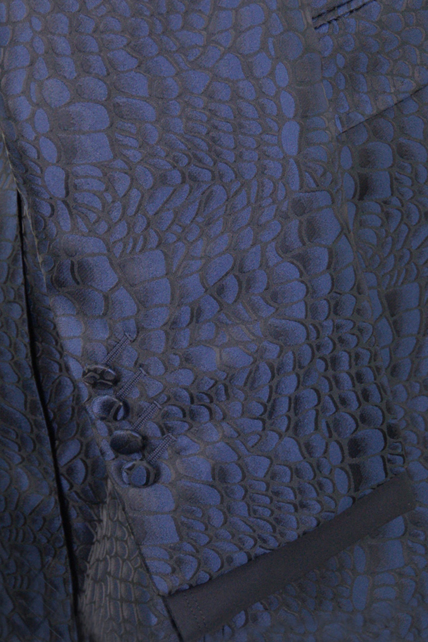 The Ravensbury Navy and Black Pattern Suit