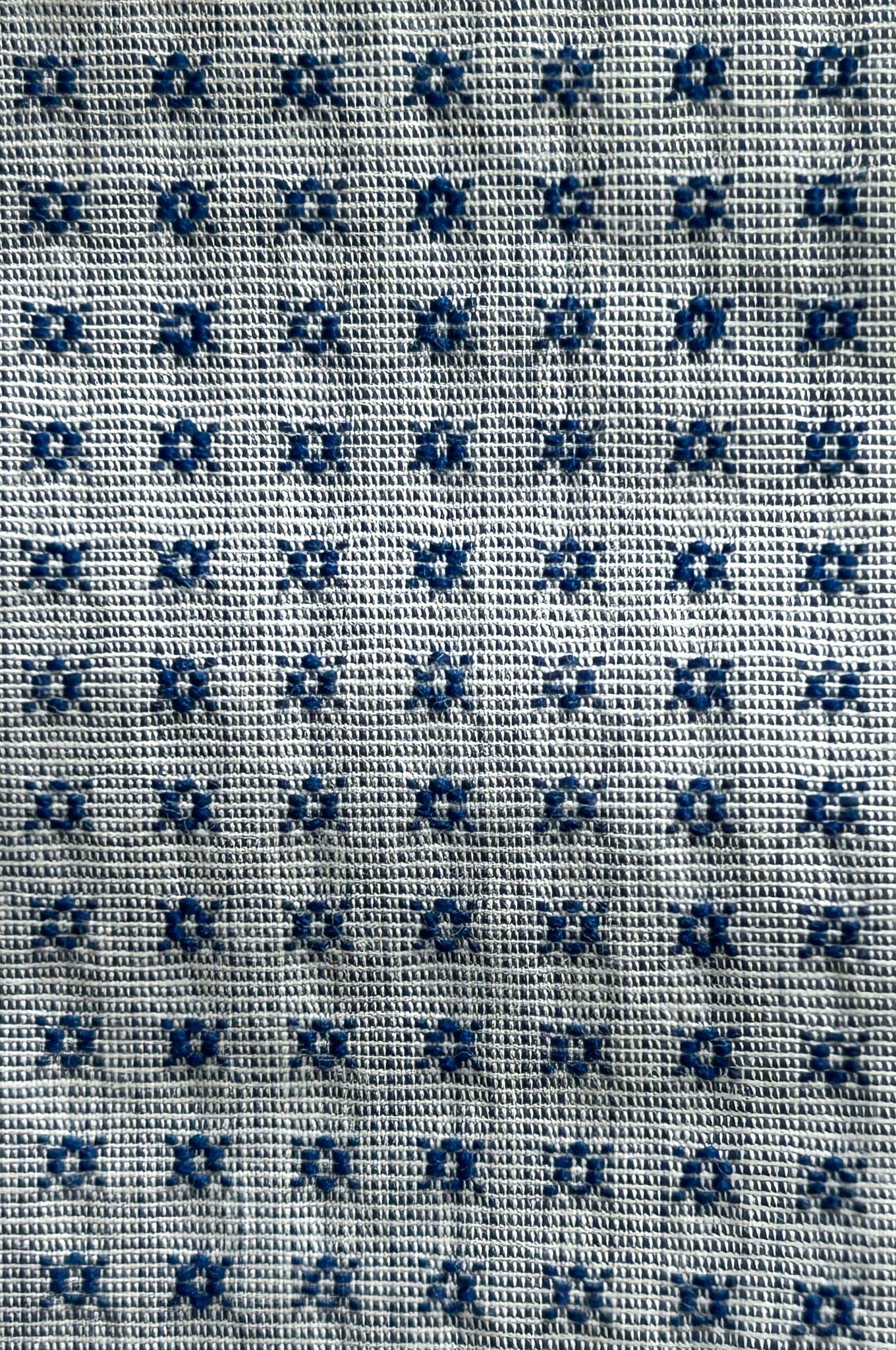 Sky Blue Trouser with Navy Blue Pattern Close Up