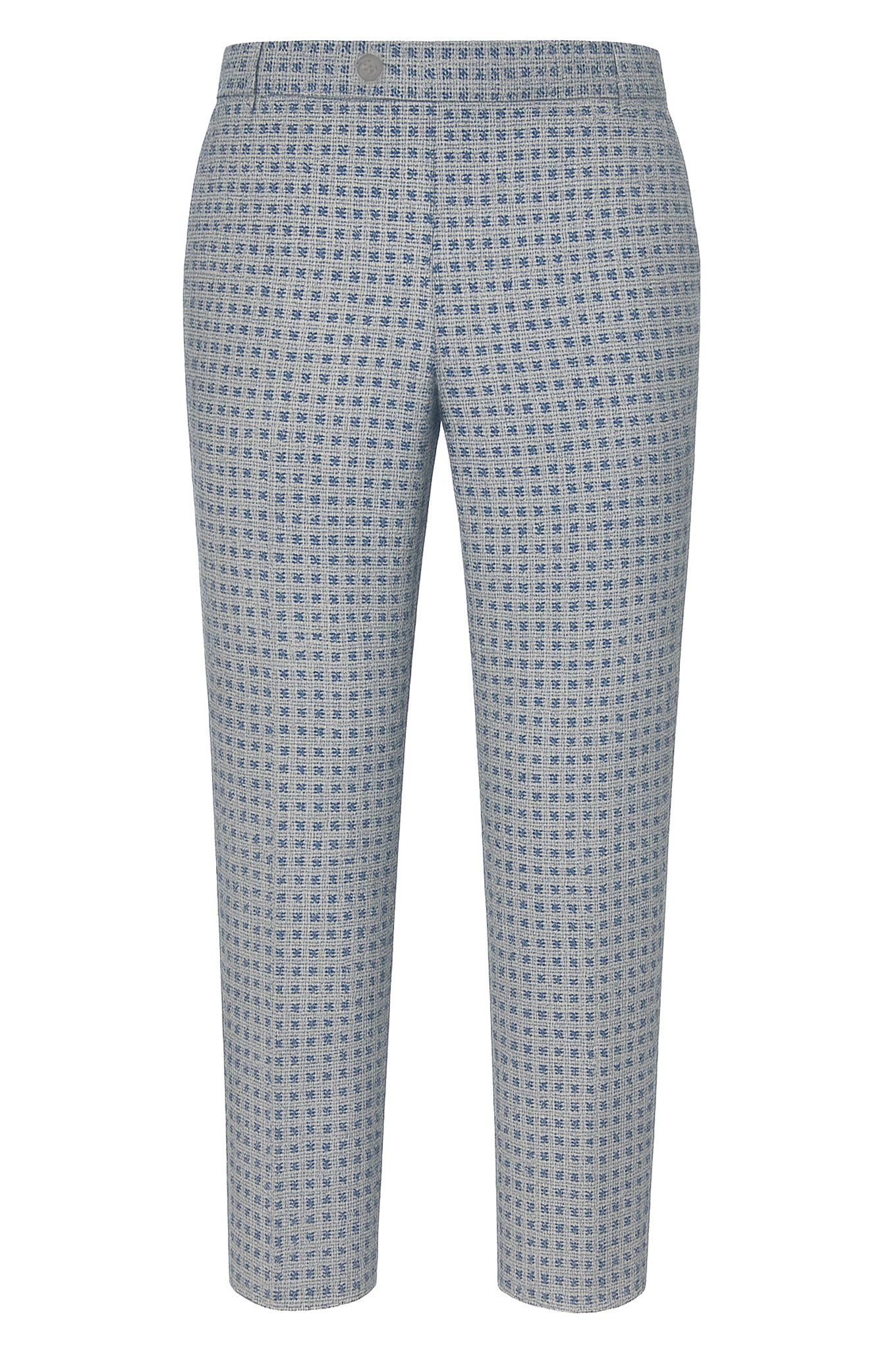 Sky Blue Trouser with Navy Blue Pattern