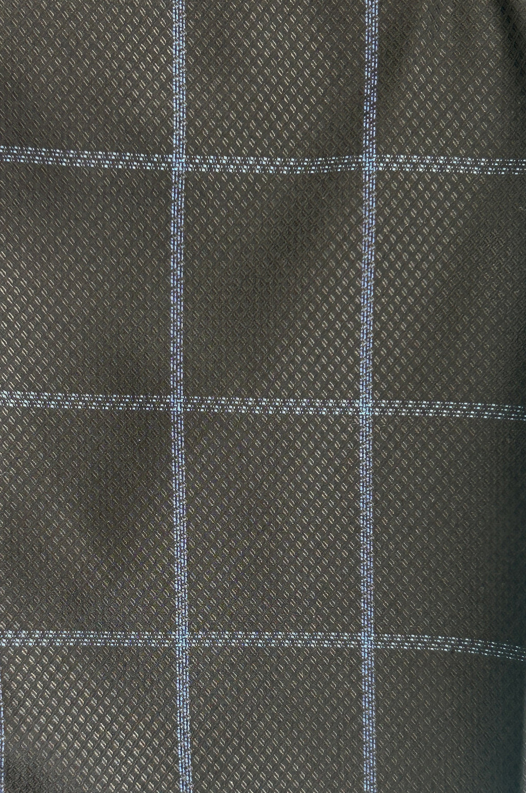 Black with Sky Check Trouser Close Up