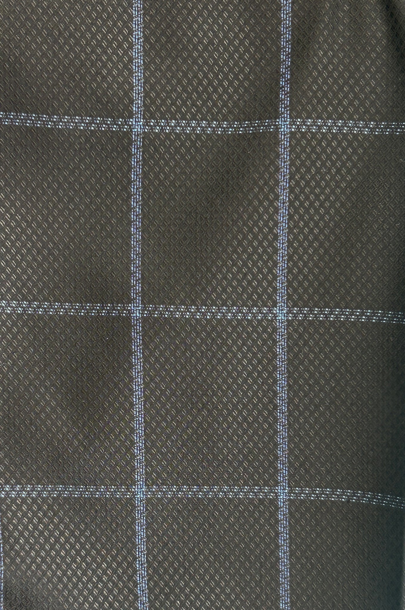 Black with Sky Check Trouser Close Up