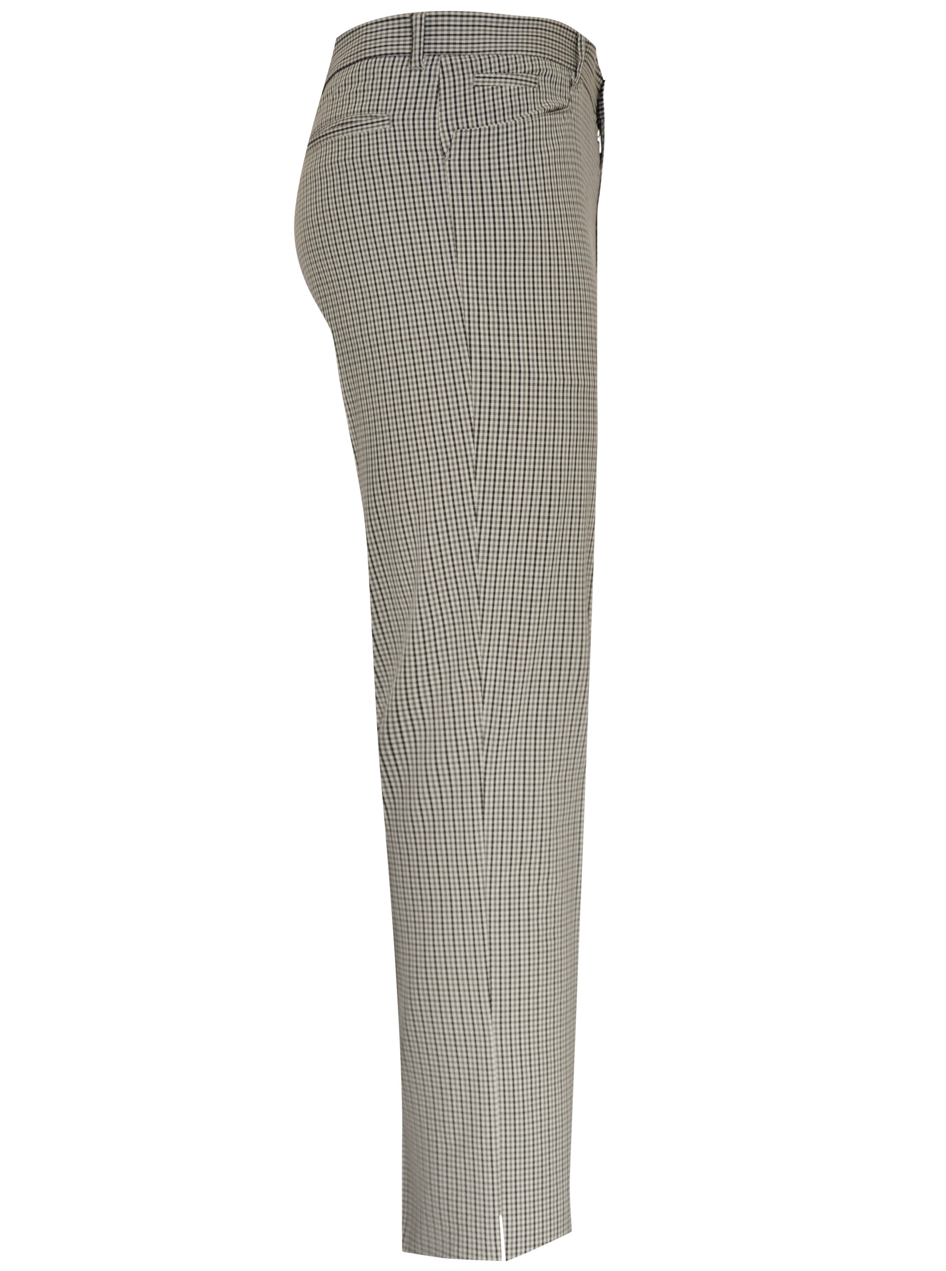 Beige Picnic Check Trouser Side View