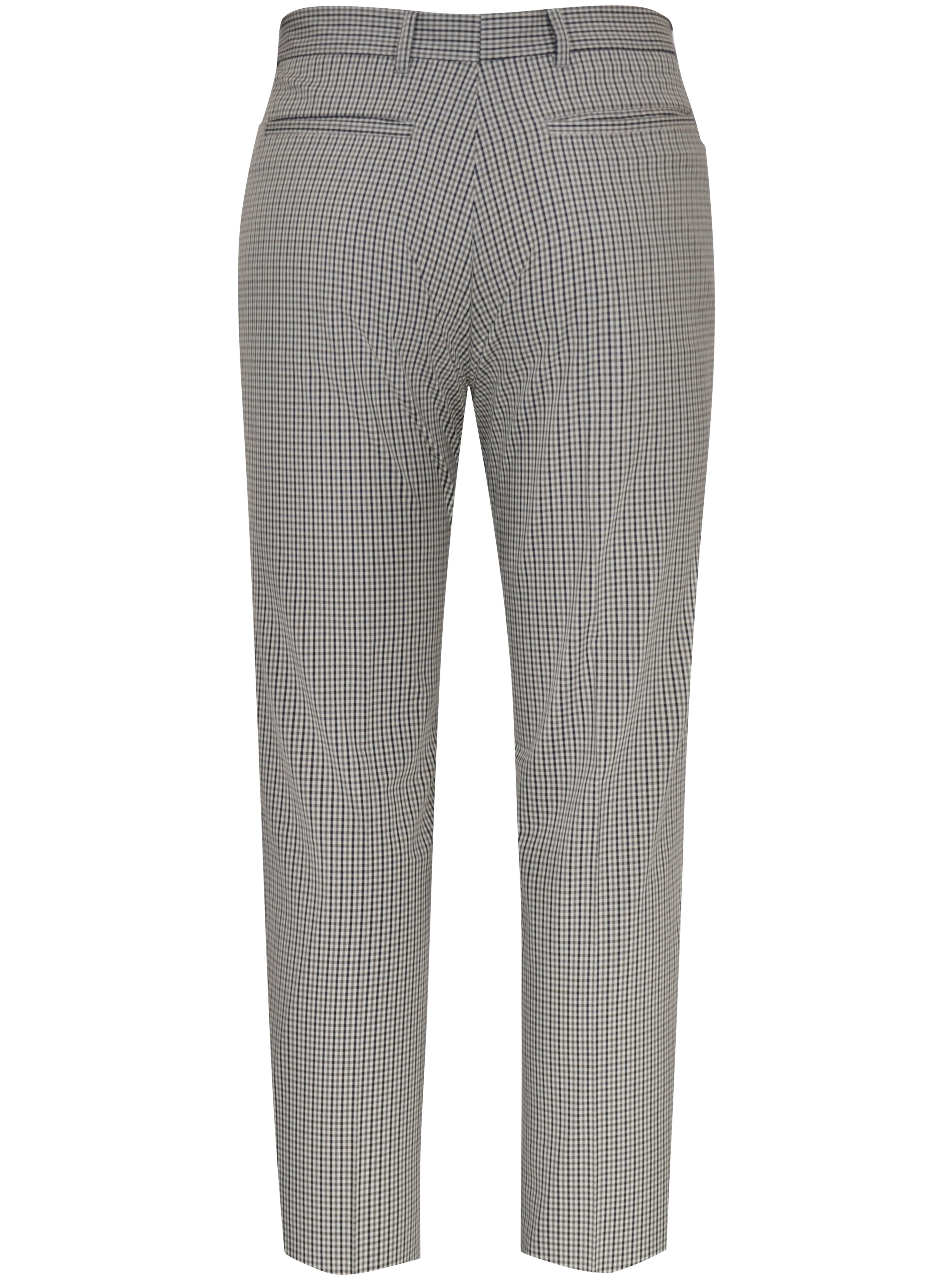 Beige Picnic Check Trouser Back View