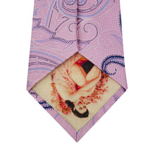 Pink Paisley Silk Tie Back