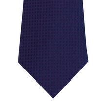 Purple Two Tone Block Waffle Weave Silk Tie Close