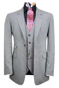 The Atwood Grey Herringbone Suit