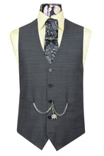 The Quince Graphite Grey Suit with White Weave Pattern Waistcoat