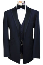 The Ariel Midnight Navy Dinner Suit with Navy Pin Dot