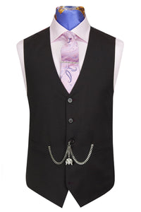 The Edgar Mocha Suit with Red Pin Dot Waistcoat 