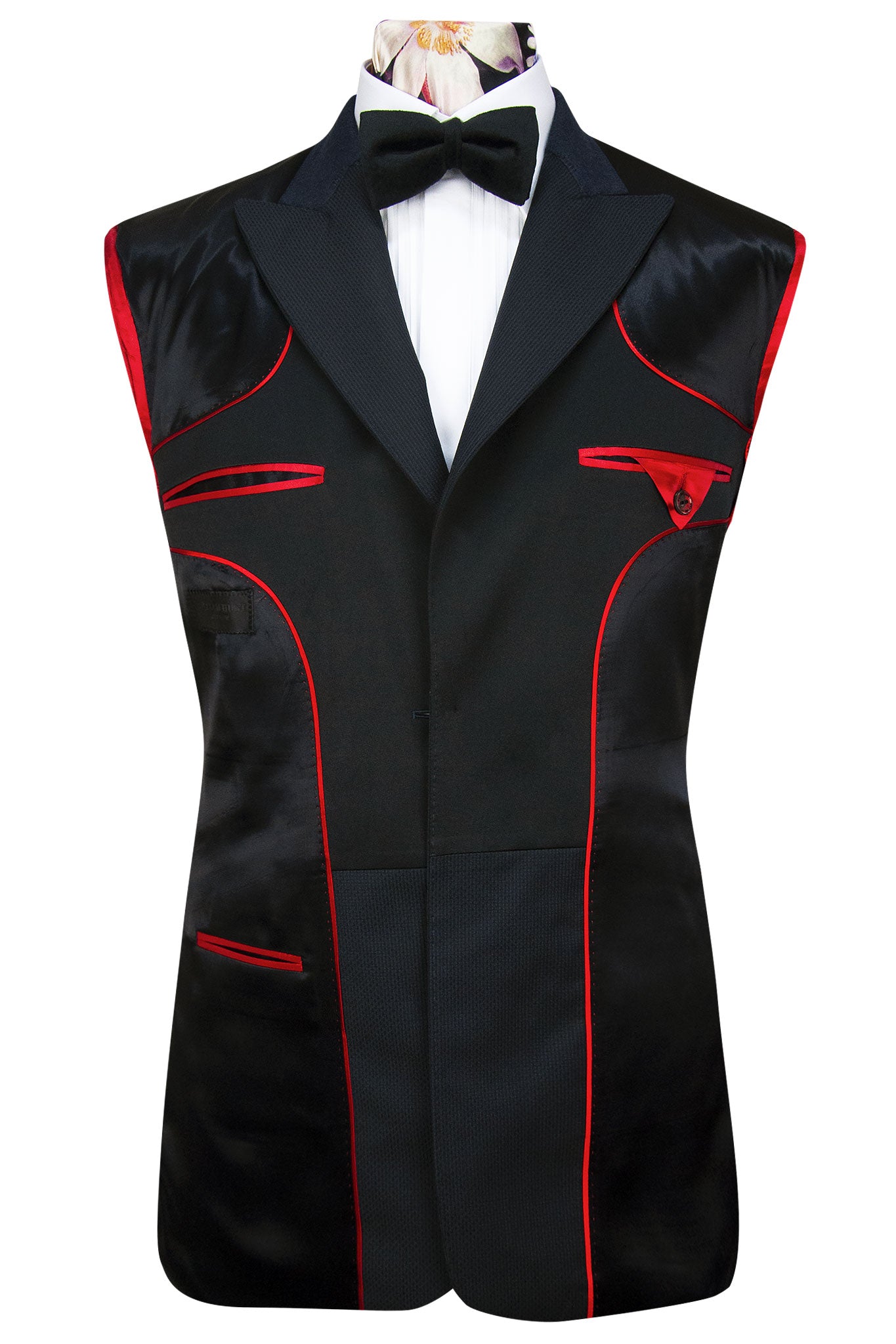 The Cressida Classic Black Dinner Suit with Plain Weave Lining