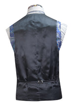 The Jarvis Blue Floral Paisley Suit waistcoat lining