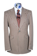 The Connery Desert Tan Check Pattern Jacket