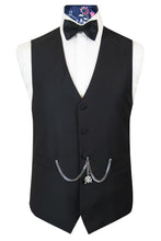 Black Silk Classic Waistcoat