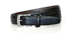 Black Croc Back Classic WH Belt Front