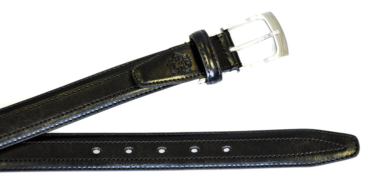 Black Croc Back Classic WH Belt Back