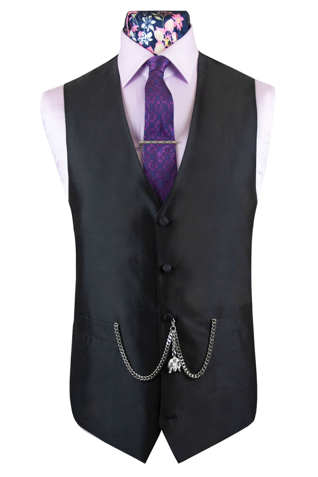 Dark Brown Silk Waistcoat