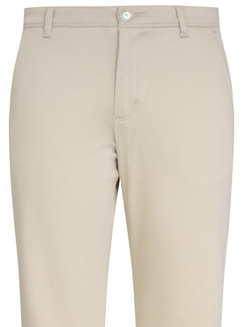 Beige Stretch Cotton Chino Trouser Chinos