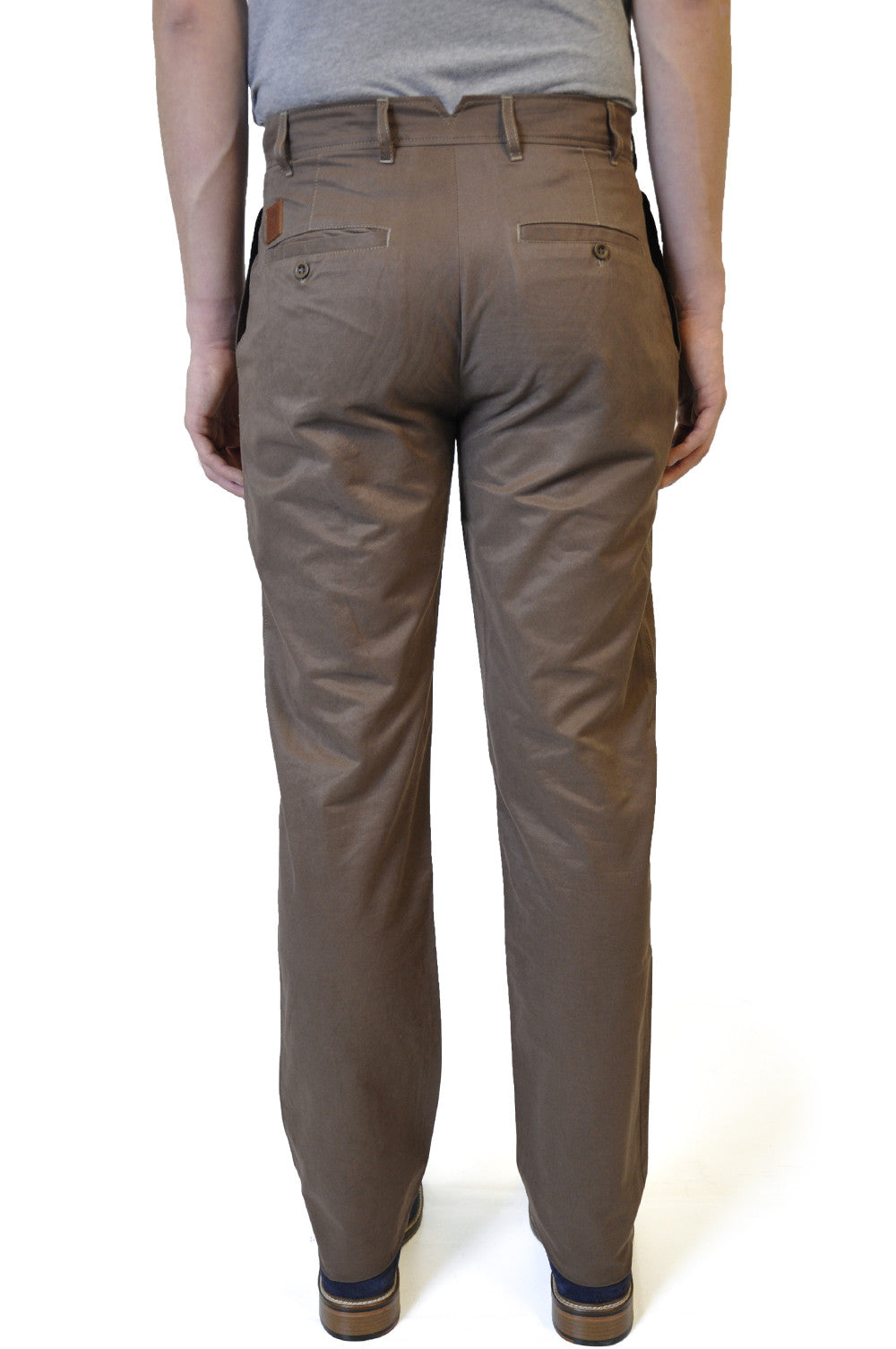 Brown Cotton Chino - William Hunt Savile Row
 - 2