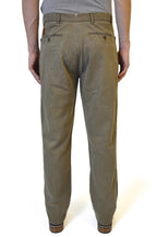 Khaki Brown Straight Cotton Chino - William Hunt Savile Row
 - 2