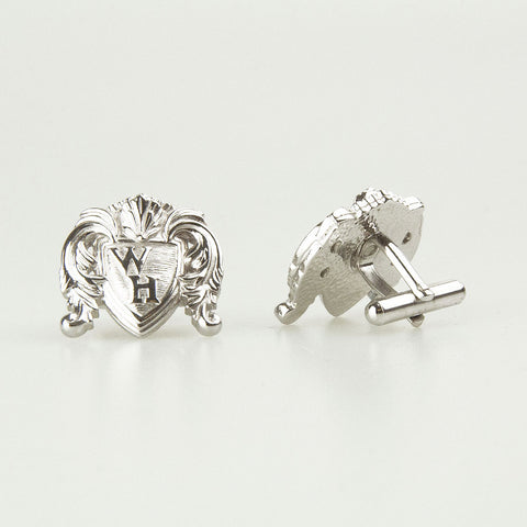 Classic Silver WH Cufflink Front
