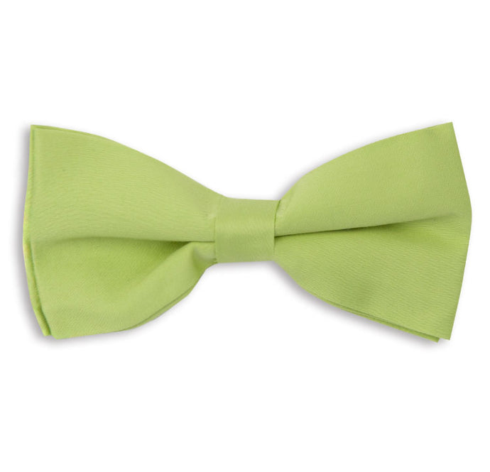Lime Green Plain Skinny Bow Tie