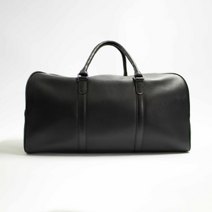 Black Leather Weekender Bag