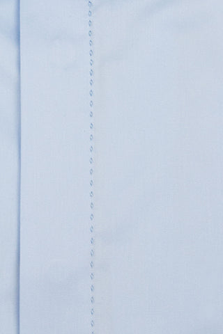 Sky Blue Cutaway Collar Shirt with White Collar