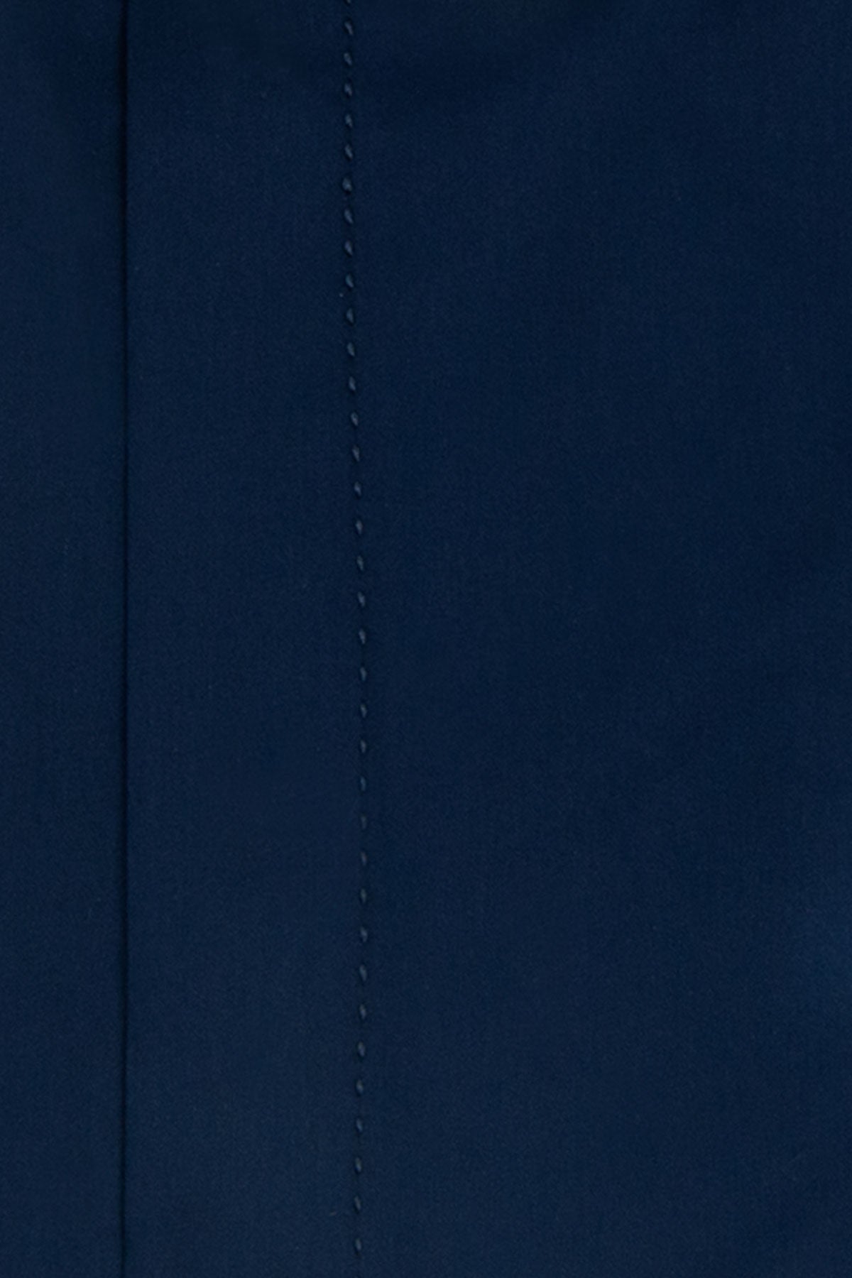 Navy Cutaway Collar Shirt with White Collar Close