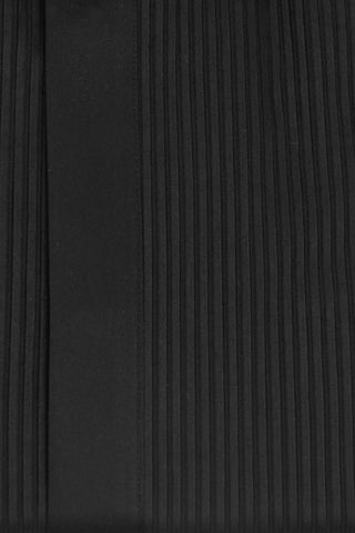 Classic Black Forward Point Collar Striped Dinner Shirt