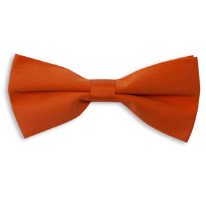 Orange Plain Bow Tie