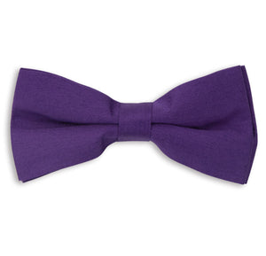 Purple Plain Skinny Bow Tie
