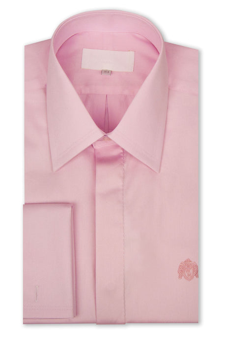 Classic Pink Forward Point Collar Shirt
