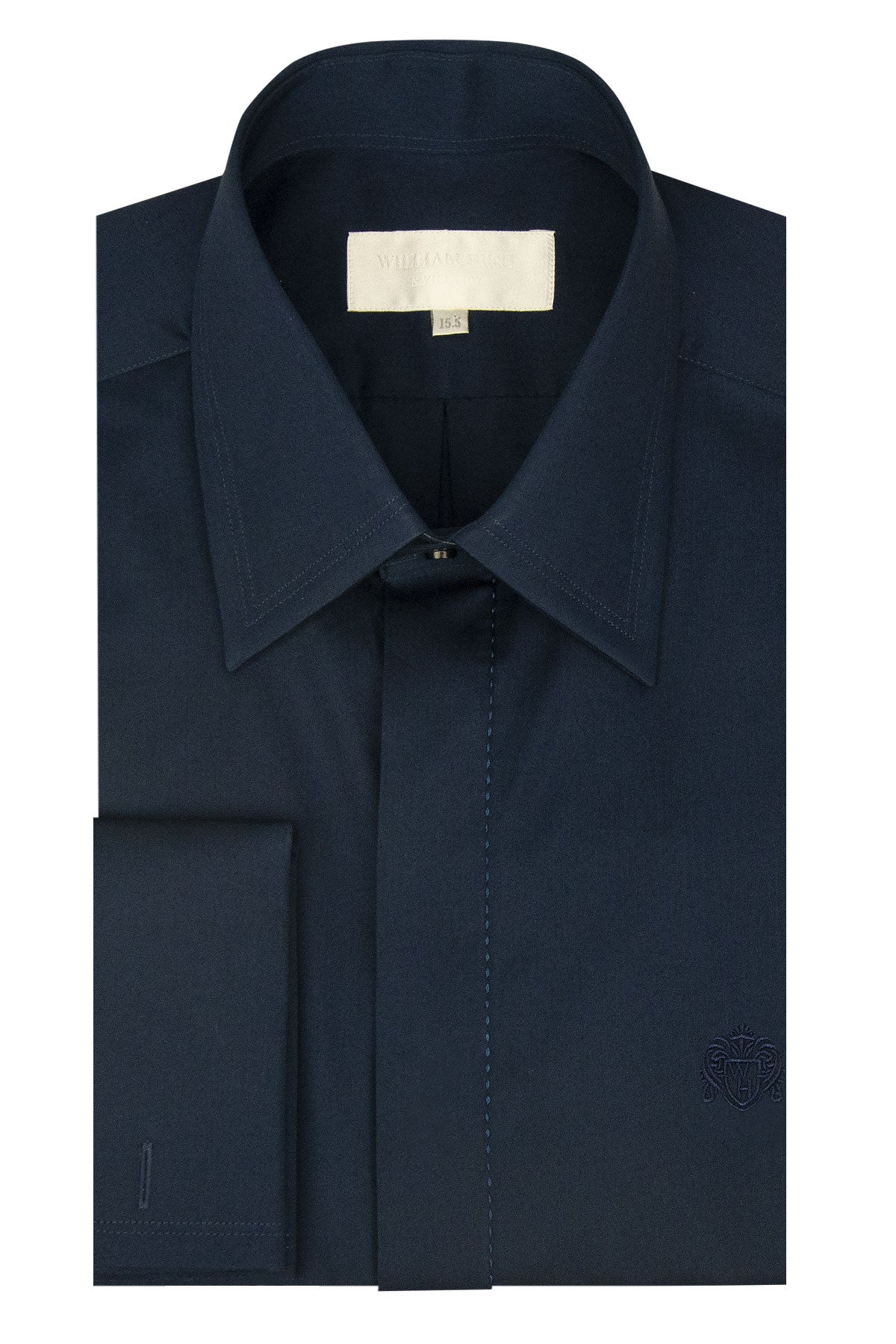 Classic Navy Forward Point Collar Shirt