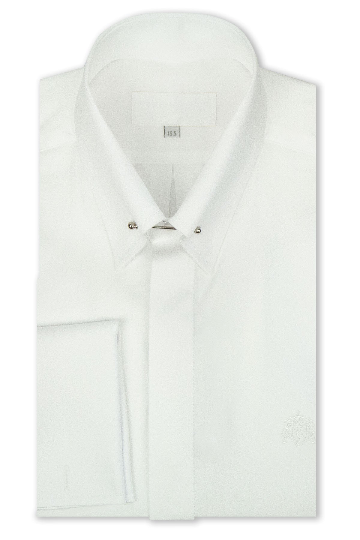 White Pin Collar Shirt