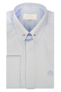 Sky Blue Pin Collar Shirt