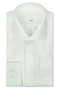 Classic White Cutaway Point Collar Shirt