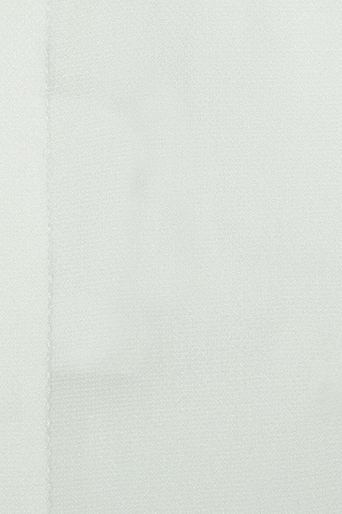 White Forward Point Collar Shirt with Subtle Birdseye Pattern Close Up