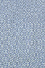 Blue Geometric Pattern Pin Collar Shirt Close Up