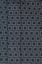 Black Pattern Forward Point Collar Shirt Close