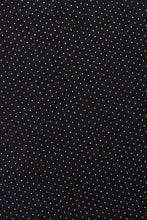 Black with White Pin Dot Forward Point Shirt with Pin Collar Close