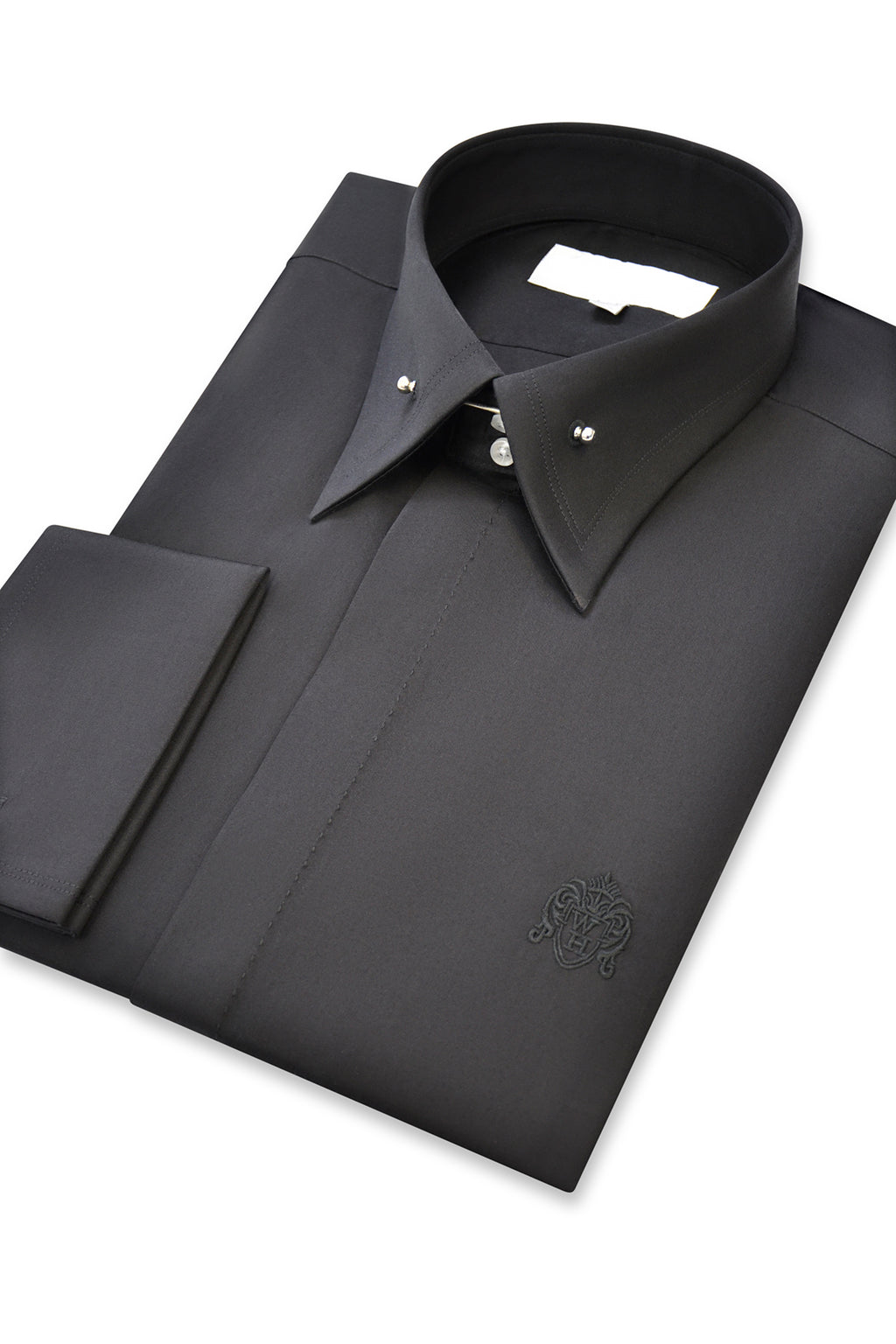 Black Point Pin Collar Shirt