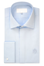 Sky Blue Cutaway Collar Shirt
