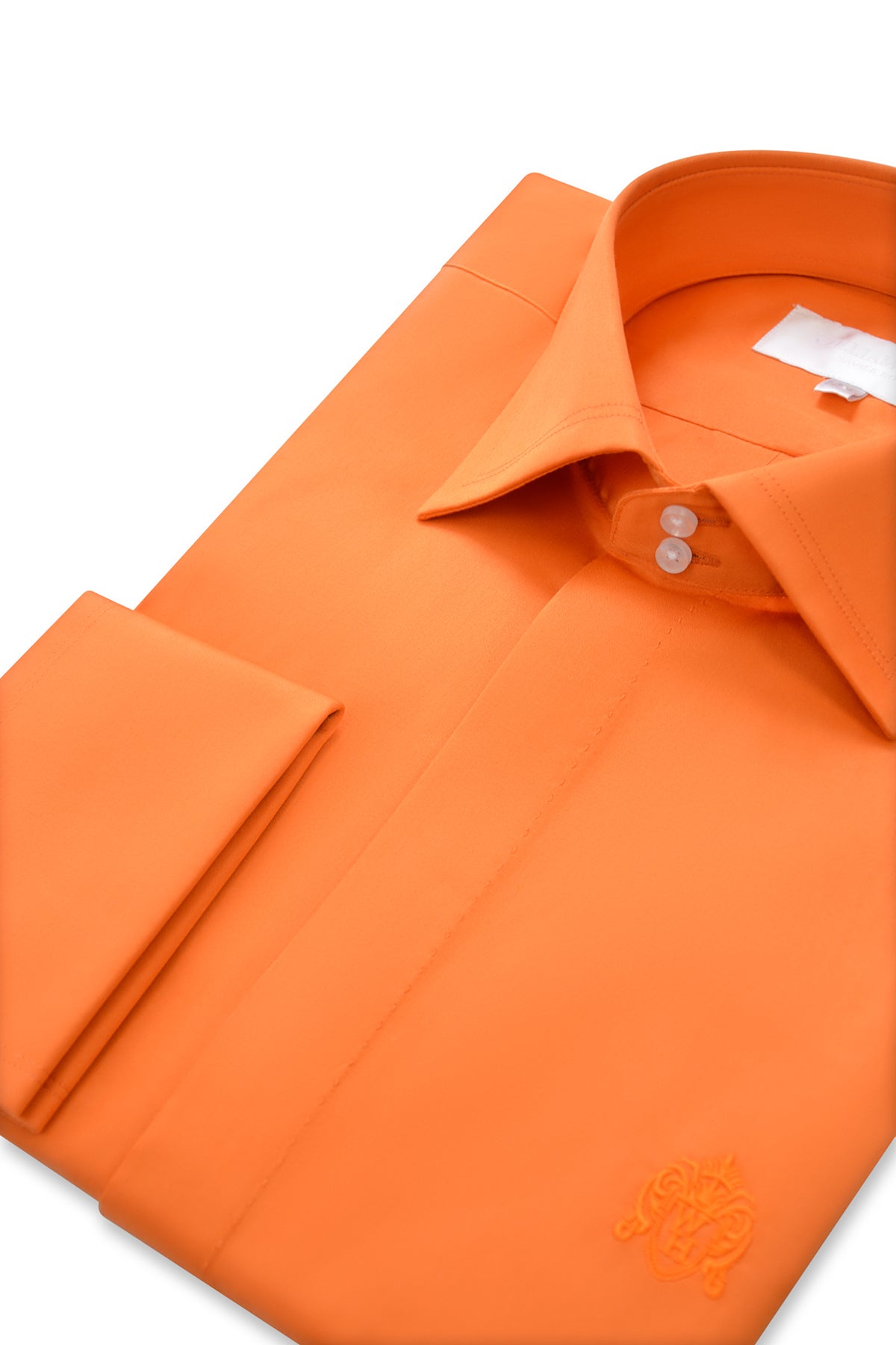 Tangerine Orange Cutaway Collar Shirt