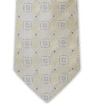 Gold Cream Square Silk Tie - William Hunt Savile Row
 - 2