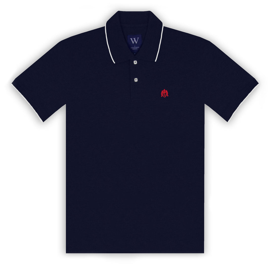 Navy with White Tipping Polo