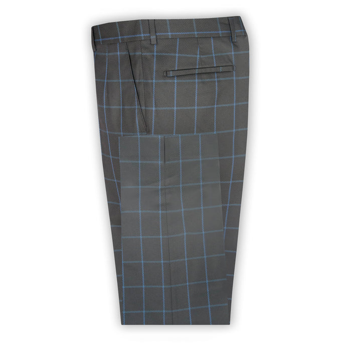 Black with Sky Check Trouser