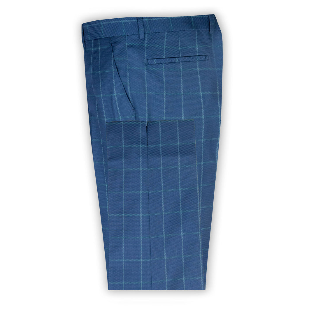 Navy with Sky Check Trouser