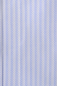 Oxford Blue over White Stripe Forward Point Collar Shirt
