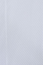 White woven dot over Sky Forward Point Collar Shirt