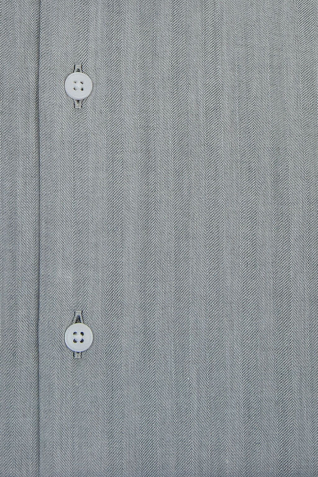 Grey Forward Point Collar Shirt with White Collar Close